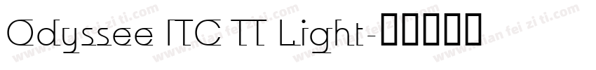 Odyssee ITC TT Light字体转换